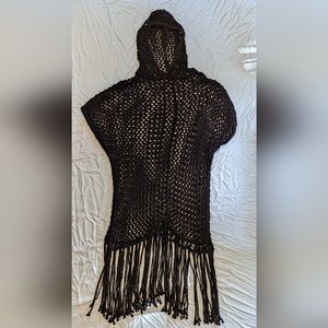 Jonny Cota // Fringed Knit Hoodie // L